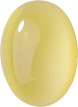 Oval Cabochons Flat Back Crystal Glass Stone, Yellow 5 Moonshine (01192), Czech Republic