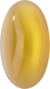 Oval Cabochons Flat Back Crystal Glass Stone, Yellow 7 Milky Colours (04030-10040-K), Czech Republic