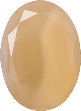 Oval Faceted Pointed Back (Doublets) Crystal Glass Stone, Yellow 7 Pearl Colours (04030-10110-K-St), Czech Republic