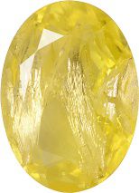 Oval Faceted Pointed Back (Doublets) Crystal Glass Stone, Yellow 10 With Silver (80110-Ag-Tw), Czech Republic