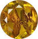 Round Faceted Pointed Back (Doublets) Crystal Glass Stone, Yellow 12 With Silver (80040-Ag-Tw), Czech Republic