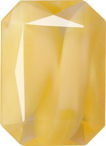 Octagon Faceted Pointed Back (Doublets) Crystal Glass Stone, Yellow 12 Pearl Colours (84000-00030-Tw), Czech Republic