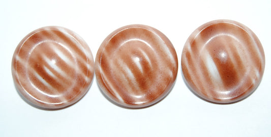 Czech Glass Hand Made Button Knob, Kb 23 (KB-23), Glass, Czech Republic