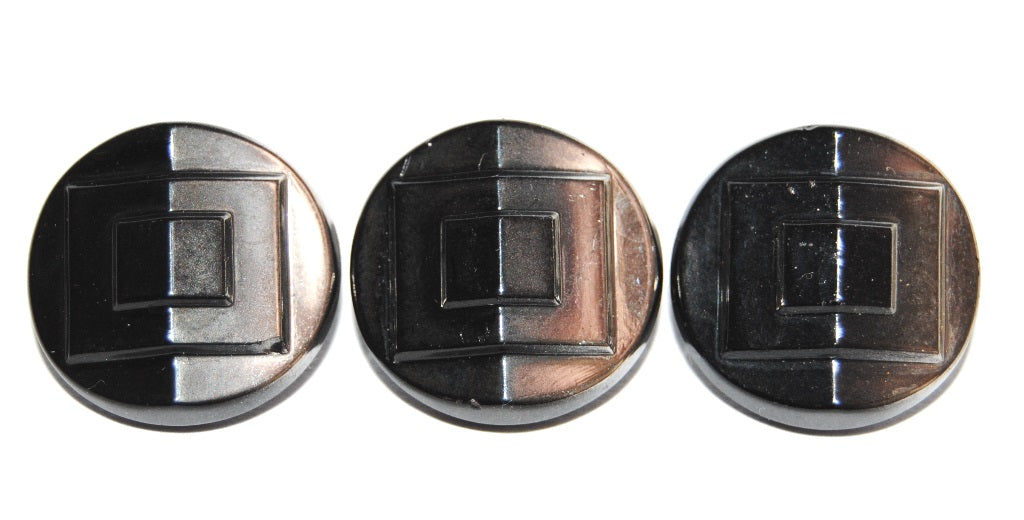 Czech Glass Hand Made Button Knob, Kb Crystal (KB-30), Glass, Czech Republic