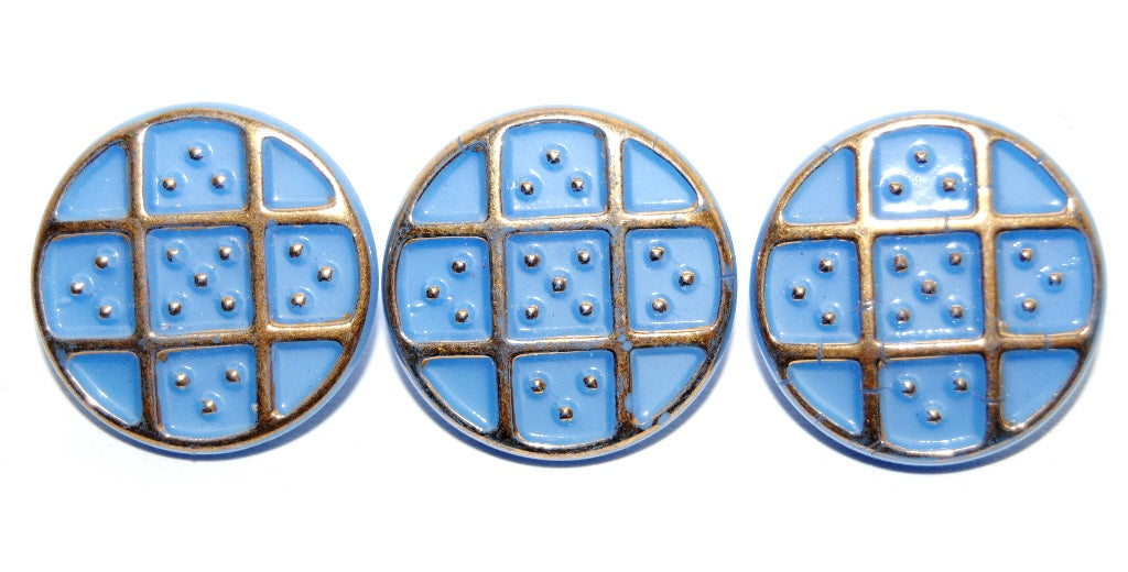 Czech Glass Hand Made Button Knob, Kb 37 (KB-37), Glass, Czech Republic