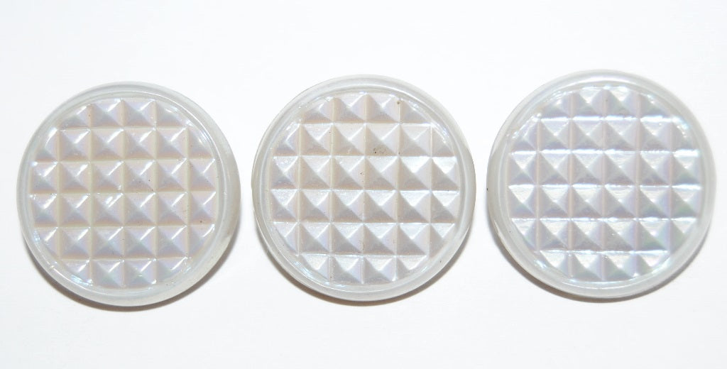 Czech Glass Hand Made Button Knob, Kb 40B (KB-40B), Glass, Czech Republic