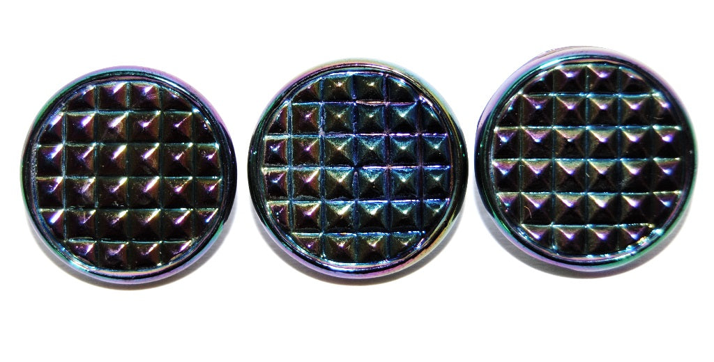 Czech Glass Hand Made Button Knob, Kb 40L (KB-40L), Glass, Czech Republic