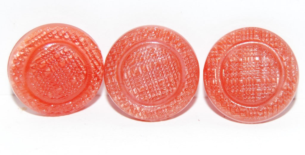 Czech Glass Hand Made Button Knob, Kb 78 (KB-78), Glass, Czech Republic