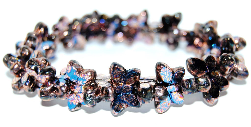 Table Cut Butterfly Beads, K2112 (K2112), Glass, Czech Republic
