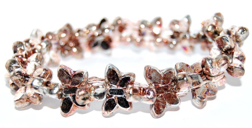 Table Cut Butterfly Beads, K2708 (K2708), Glass, Czech Republic