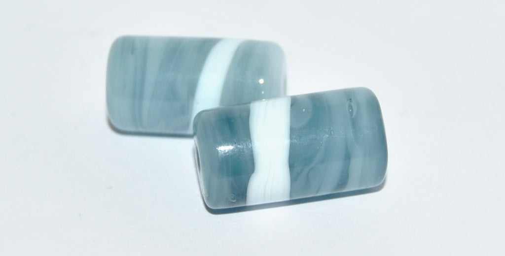 Czech Glass Hand Made Roller Tube Lampwork Beads, (A), Glass, Czech Republic