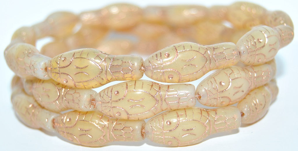 Snake Head Pressed Glass Beads, (11000B 54200), Glass, Czech Republic