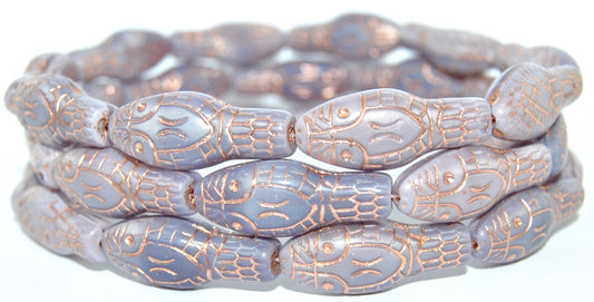 Snake Head Pressed Glass Beads, (21350 54200), Glass, Czech Republic