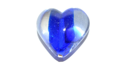 Czech Glass Hand Made Heart Lampwork Beads, (B), Glass, Czech Republic