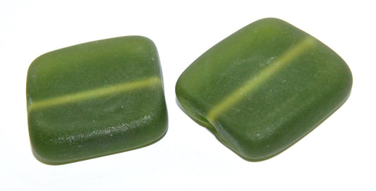 Czech Glass Hand Made Square Lampwork Beads, (A), Glass, Czech Republic