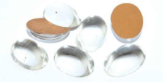 Flat Back Glass Cabochons Without Hole, Crystal Foiled (CRYSTAL-SIMILIZATION), Glass, Czech Republic