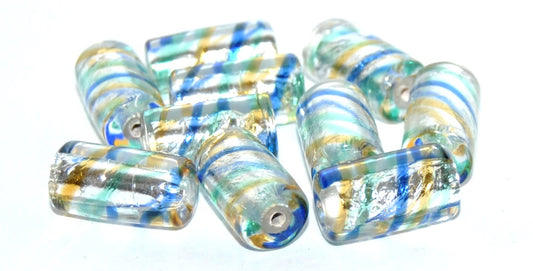 Roller Lampwork Glass Handmade Beads, (C), Glass, Czech Republic