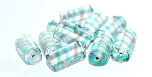 Roller Lampwork Glass Handmade Beads, (D), Glass, Czech Republic