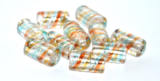 Roller Lampwork Glass Handmade Beads, (G), Glass, Czech Republic