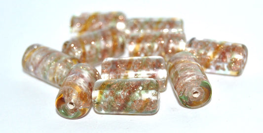 Roller Lampwork Glass Handmade Beads, (L), Glass, Czech Republic