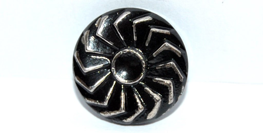 Czech Glass Hand Made Button Knob, Kb 99 (KB-99), Glass, Czech Republic