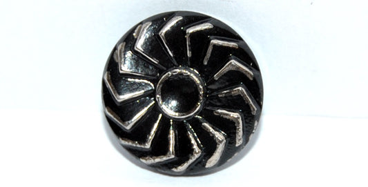 Czech Glass Hand Made Button Knob, Kb 99 (KB-99), Glass, Czech Republic