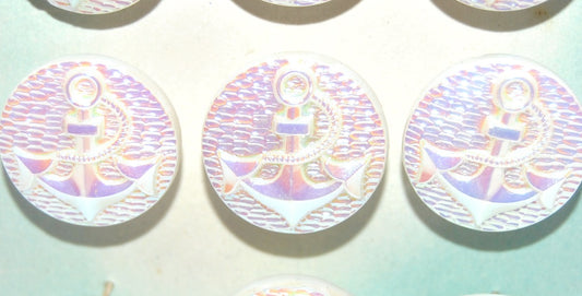 Czech Glass Hand Made Button Knob, Kb 103 (KB-103), Glass, Czech Republic