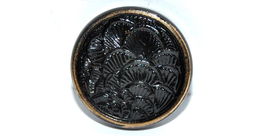 Czech Glass Hand Made Button Knob, Kb 110 (KB-110), Glass, Czech Republic