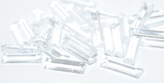 Rectangle Cabochons Crystal (CRYSTAL), Glass, Czech Republic