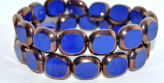 Table Cut Round Candy Beads, Rich Blue Bronze (B30310-1716-33060-14415), Glass, Czech Republic