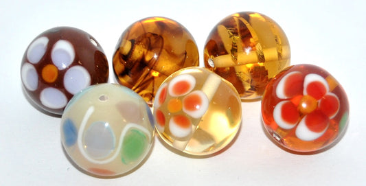 Lampwork HandMade Beads,Matte (-M), Glass, Czech Republic