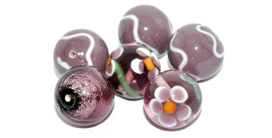 Lampwork HandMade Beads,P (-P), Glass, Czech Republic