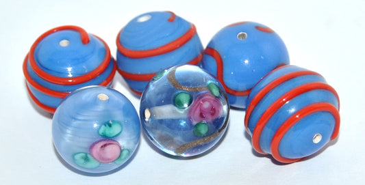 Lampwork HandMade Beads,H (-H), Glass, Czech Republic