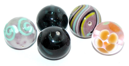 Lampwork HandMade Beads,Q (-Q), Glass, Czech Republic