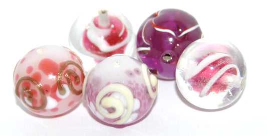 Lampwork HandMade Beads,J (-J), Glass, Czech Republic