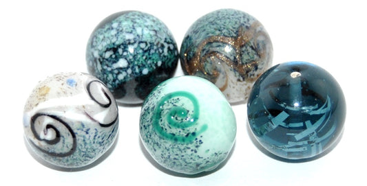 Lampwork HandMade Beads,P (-P), Glass, Czech Republic