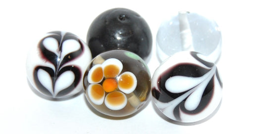 Lampwork HandMade Beads,H (-H), Glass, Czech Republic