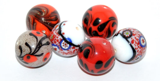 Lampwork HandMade Beads,N (-N), Glass, Czech Republic