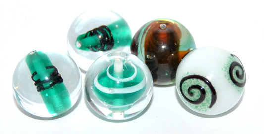 Lampwork HandMade Beads,D (-D), Glass, Czech Republic