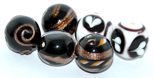 Lampwork HandMade Beads,Ao (-AO), Glass, Czech Republic