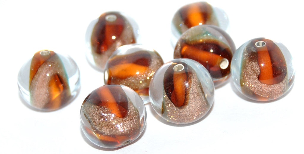 Lampwork HandMade Beads,Ah (-AH), Glass, Czech Republic