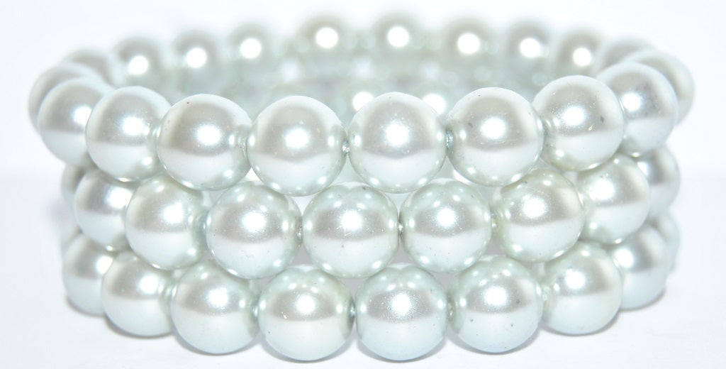 Round Pressed Glass Beads Druck, Gray Wax (GRAY-WAX), Glass, Czech Republic