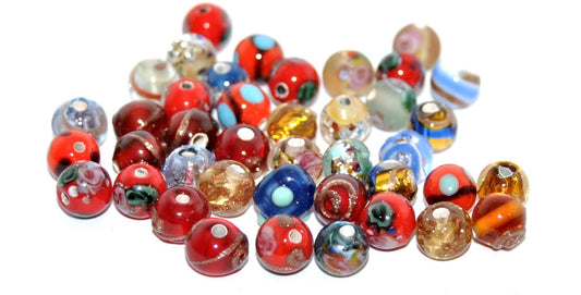 Lampwork HandMade Beads,Q (-Q), Glass, Czech Republic