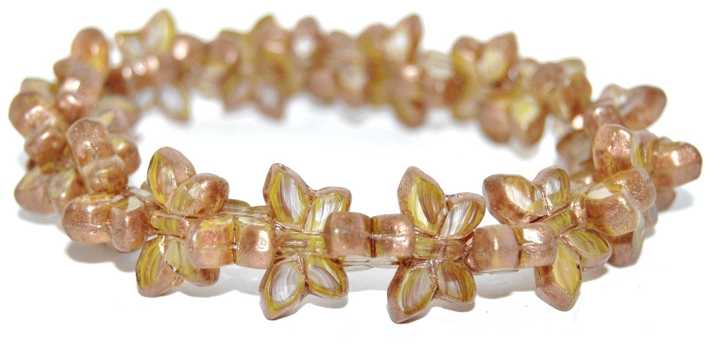 Table Cut Butterfly Beads, 81218002 86750 (81218002-86750), Glass, Czech Republic