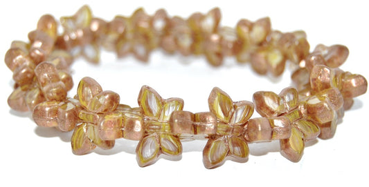 Table Cut Butterfly Beads, 81218002 86750 (81218002-86750), Glass, Czech Republic
