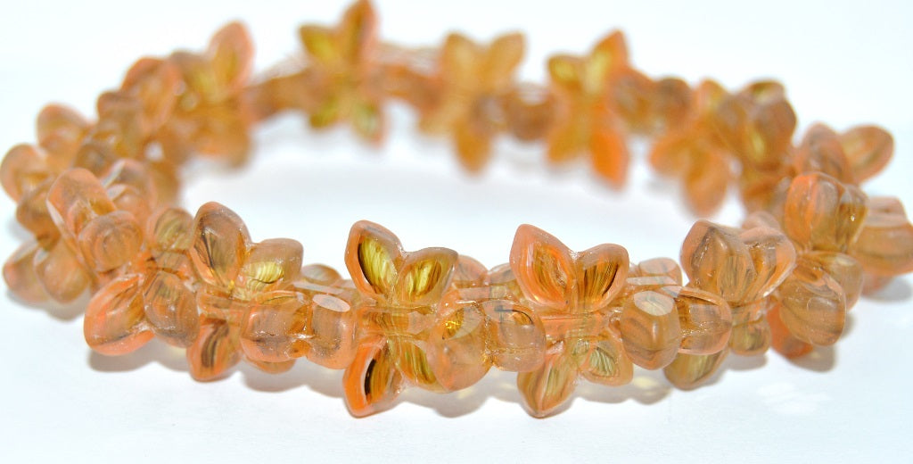 Table Cut Butterfly Beads, 900250500 Matte (900250500-M), Glass, Czech Republic