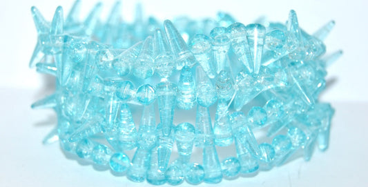 Spike Thorn Beads Crystal 34308 Crack (00030-34308-CRACK), Glass, Czech Republic
