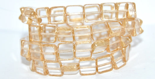 Table Cut Square Beads, Crystal 86710 (00030-86710), Glass, Czech Republic