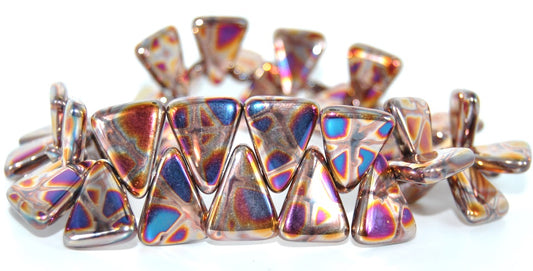 Triangle Pressed Glass Beads,Crystal K1101 S2 (00030-K1101-S2), Glass, Czech Republic