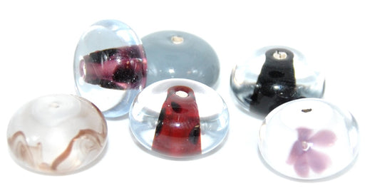 Lampwork HandMade Beads,R (-R), Glass, Czech Republic